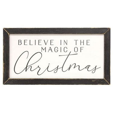 Believe in the Magic of Christmas Framed Sign, 12